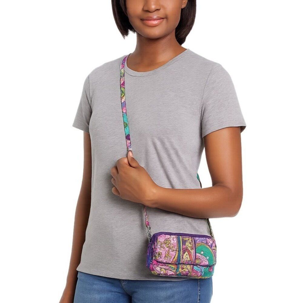 Vera Bradley Wallet Shoulder Bag Heather All In One Swing Pack Women's Woman's